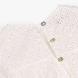 Phi Clothing-Baby Girls Ivory Broderie Anglaise Shortie | Childrensalon