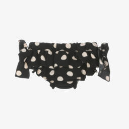 Phi Clothing-Girls Black Polka Dot Bloomers | Childrensalon