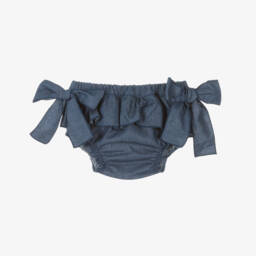 Phi Clothing-Girls Blue Denim Bloomer Shorts | Childrensalon