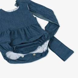 Phi Clothing-Girls Blue Denim Shortie | Childrensalon