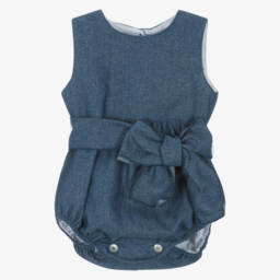 Phi Clothing-Girls Blue Denim Shortie | Childrensalon