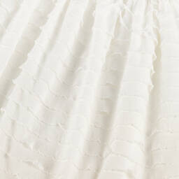 Phi Clothing-Girls White High-Low Ruffles Skirt | Childrensalon