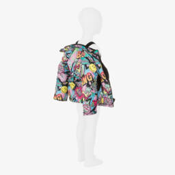 Pilguni-Girls Pink Graffiti Print Ski Jacket | Childrensalon