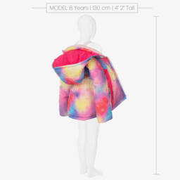 Pilguni-Girls Pink Tie-Dye Technical Ski Jacket | Childrensalon