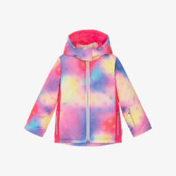 Girls Pink Tie-Dye Technical Ski Jacket