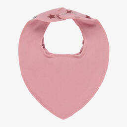 Pippi-Pink Organic Cotton Bandana Baby Bib | Childrensalon