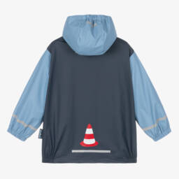 Playshoes-Boys Blue Digger Raincoat | Childrensalon