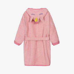 Playshoes-روب حمام قطن تيري لون زهري للبنات | Childrensalon