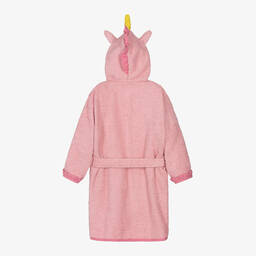 Playshoes-روب حمام قطن تيري لون زهري للبنات | Childrensalon
