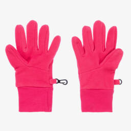 Playshoes-Girls Pink Fleece Gloves | Childrensalon