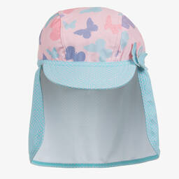 Playshoes-قبعة واقية من الشمس لون زهري للبنات (+UPF 50) | Childrensalon