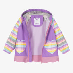 Playshoes-Girls Purple Unicorn Raincoat | Childrensalon