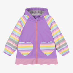 Playshoes-Girls Purple Unicorn Raincoat | Childrensalon