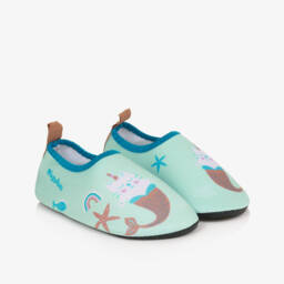 Playshoes-Green Mermaid Aqua Shoes | Childrensalon