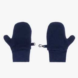 Playshoes-Navy Blue Fleece Mittens | Childrensalon