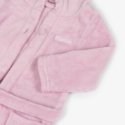 Playshoes-Personalised Pink Fleece Dressing Gown | Childrensalon