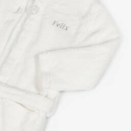Playshoes-Personalised White Fleece Dressing Gown | Childrensalon