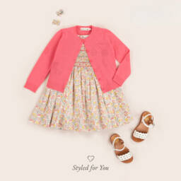 Pom d'Api-Girls White Leather Daisy Sandals | Childrensalon