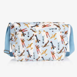 Powell Craft-Blue Aeroplane Baby Changing Bag (36cm) | Childrensalon