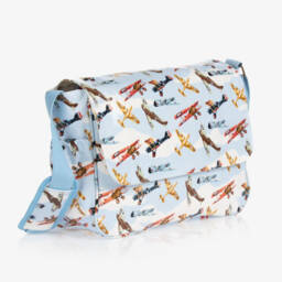 Powell Craft-Blue Aeroplane Baby Changing Bag (36cm) | Childrensalon