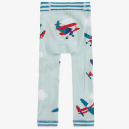 Powell Craft-Boys Blue Cotton Leggings | Childrensalon