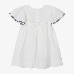 Powell Craft-فستان كتان وقطن لون عاجي | Childrensalon