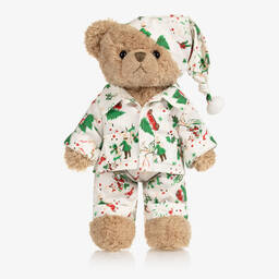 Ivory Festive Pyjama Teddy Bear (34cm)