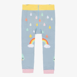 Powell Craft-Light Blue Cotton Leggings | Childrensalon