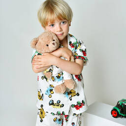 Powell Craft-Tractor Pyjama Teddy Bear (34cm) | Childrensalon