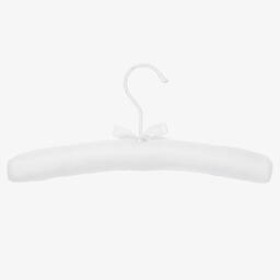 Powell Craft-علاقة ملابس لون أبيض و زهري (32 سم) | Childrensalon