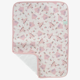 Powell Craft-Бело-розовая пеленальная сумка с балеринами (36см) | Childrensalon