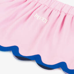PUCCI-Girls Pink Iride Print Skirt | Childrensalon
