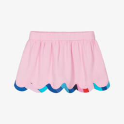 PUCCI-Girls Pink Iride Print Skirt | Childrensalon