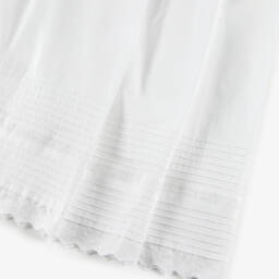 Pureté Du... Bébé-Baby Girls White Cotton Embroidered Ceremony Gown Set | Childrensalon