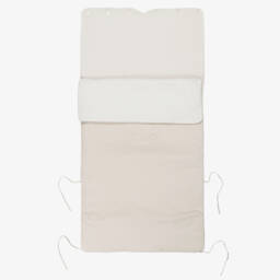 Pureté Du... Bébé-Beige Velour Padded Baby Nest (90cm) | Childrensalon