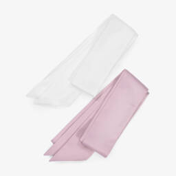 Rachel Riley-فستان بحزام ساش جاكار أورغانزا لون عاجي وبنفسجي | Childrensalon