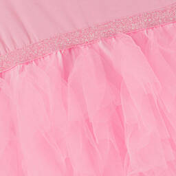 Rachel Riley-فستان تول وقطن لون زهري | Childrensalon