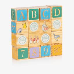 Rainbow Designs-Peter Rabbit ABC Wooden Blocks (16cm) | Childrensalon