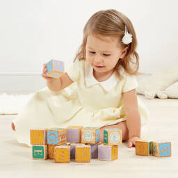 Rainbow Designs-Peter Rabbit ABC Wooden Blocks (16cm) | Childrensalon