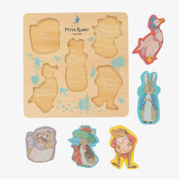 Rainbow Designs-Peter Rabbit Wooden Shape Puzzle (22cm) | Childrensalon