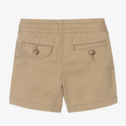 Ralph Lauren-Baby Boys Beige Chino Shorts | Childrensalon