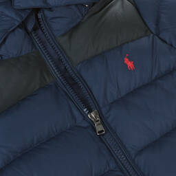 Ralph Lauren-Baby Boys Blue & Black Snowsuit | Childrensalon