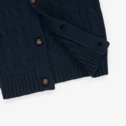 Ralph Lauren-Кардиган синий из хлопка с логотипом пони для малышей | Childrensalon