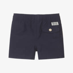Ralph Lauren-Baby Boys Navy Blue Swim Shorts | Childrensalon