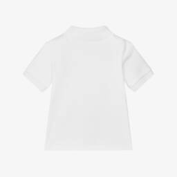 Ralph Lauren-Baby Boys White Cotton Jersey Polo Shirt | Childrensalon