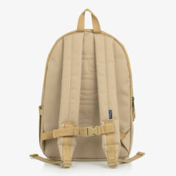 Ralph Lauren-Beige Canvas Pony Logo Backpack (45cm) | Childrensalon