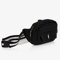 Ralph Lauren-Black Canvas Belt Bag (27cm) | Childrensalon