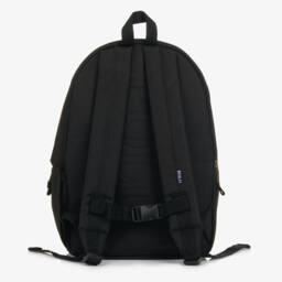 Ralph Lauren-Black Canvas Pony Logo Backpack (45cm) | Childrensalon