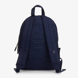 Ralph Lauren-Blue Canvas Big Pony Backpack (44cm) | Childrensalon
