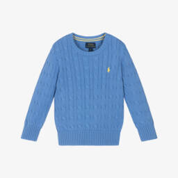 Ralph Lauren-Boys Blue Linen Shirt | Childrensalon